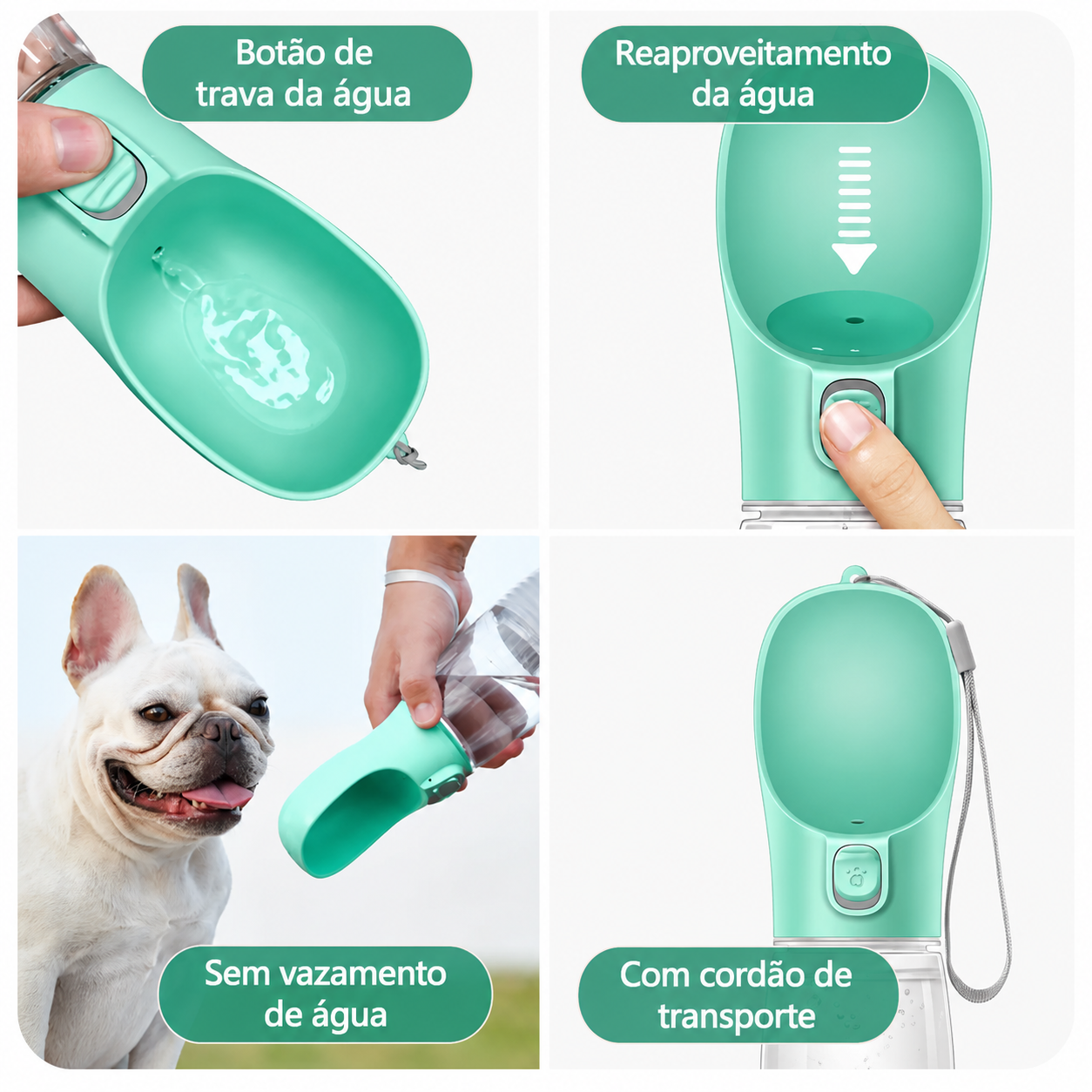 Bebedouro portátil para pets - água fresca em qualquer lugar Apê Pet - foto 2