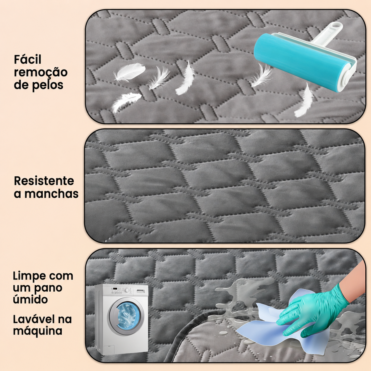 Cobertor premium impermeável para pet - conforto e proteção Apê Pet - foto 8