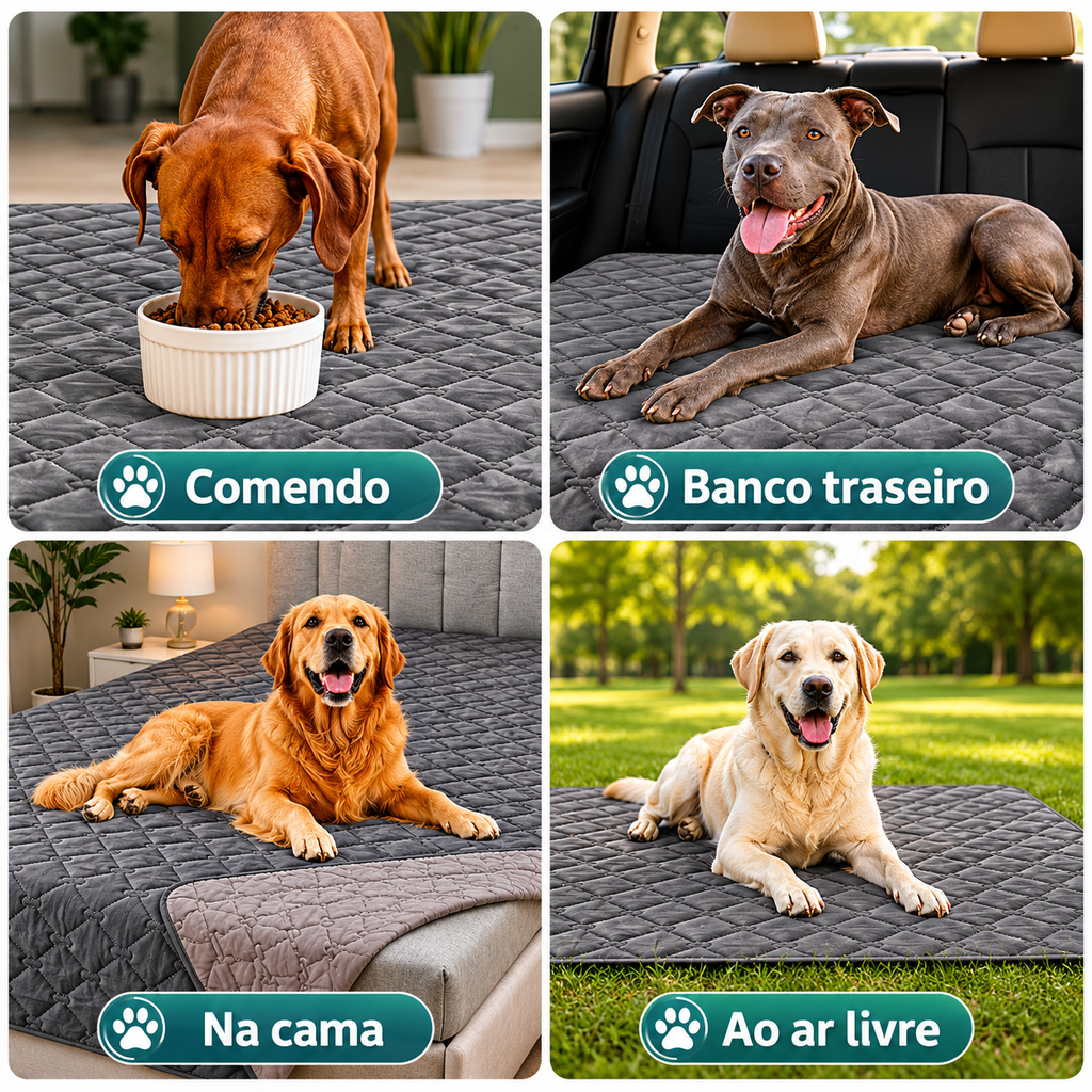 Cobertor premium impermeável para pet - conforto e proteção Apê Pet - foto 9