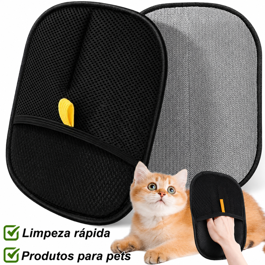 Luva tira pelos para pets - remove pelos de cães e gatos Apê Pet - foto 3