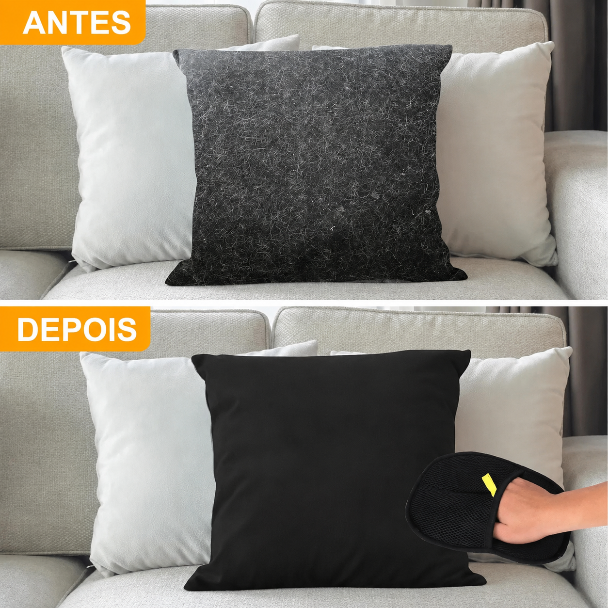 Luva tira pelos para pets - remove pelos de cães e gatos Apê Pet - foto 4