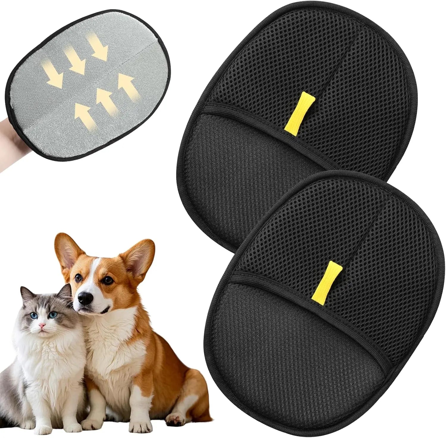 Luva tira pelos para pets - remove pelos de cães e gatos Apê Pet - foto 6